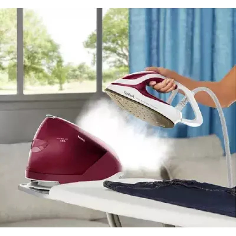 Tefal GV9220 garų lyginimo stotis 2600 W Durilium AirGlide Autoclean padas Burgundy, White