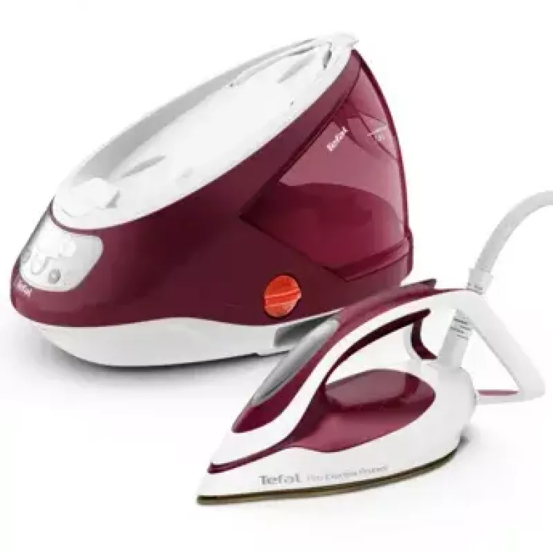 Tefal GV9220 garų lyginimo stotis 2600 W Durilium AirGlide Autoclean padas Burgundy, White