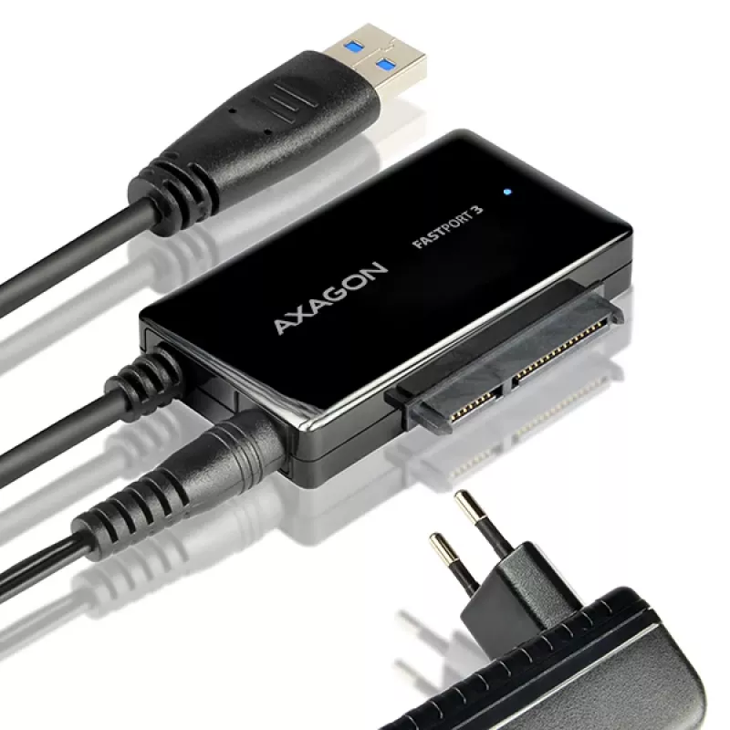Axagon ADSA-FP3 USB 3.0 - SATA 6G adapteris visų tipų SATA diskams ir įrenginiams prijungti