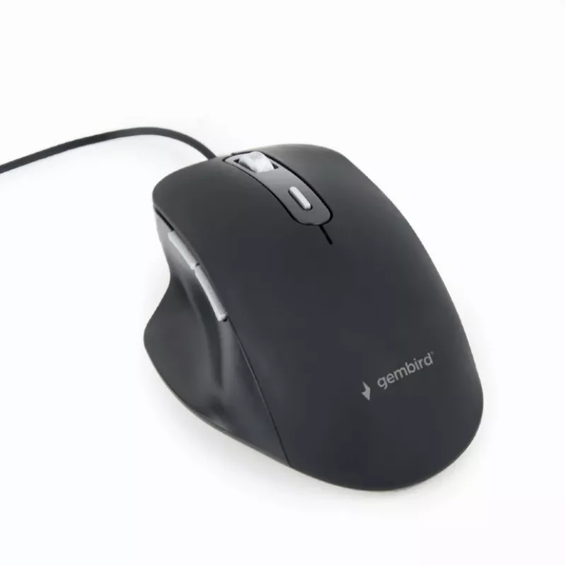 Gembird MUS-6B-02 Optinė LED pelė laidinė USB – 6 mygtukų ratukas juoda