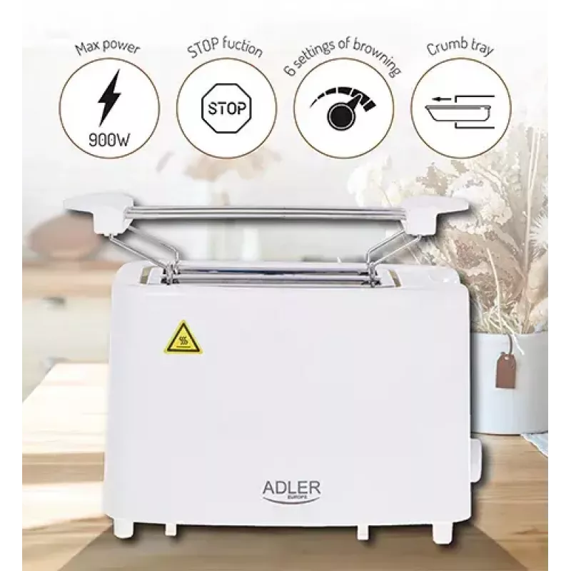 Skrudintuvas Adler AD 3223 2 riekelėms 750 W Baltas