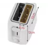 Skrudintuvas Adler AD 3223 2 riekelėms 750 W Baltas