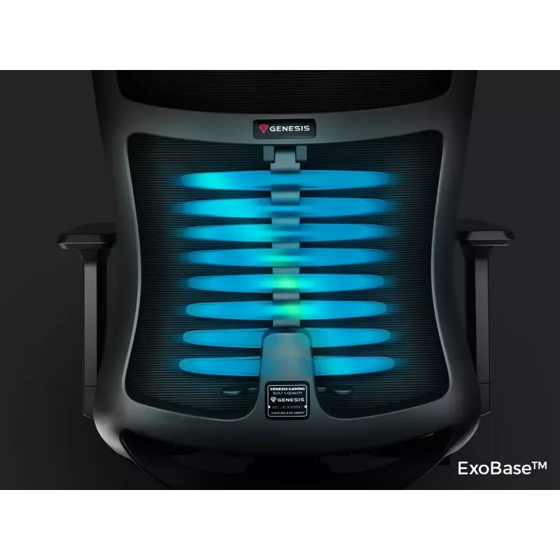 Žaidimų kėdė GENESIS Astat 200 G2 tinkleliu sėdima vieta Juoda 120 kg