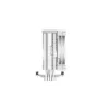 Oro aušintuvas DeepCool AK400 WH — 4×6 mm variniai šilumos vamzdeliai, 120 mm FDB ventiliatorius, 1850 RPM, 66,47 CFM, baltas