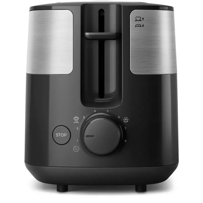 Skrudintuvas Philips HD2516/90 Daily Collection – 2 plytelių, 830 W, 8 skrudinimo lygių, atšildymas, išimamas trupinių padėklas