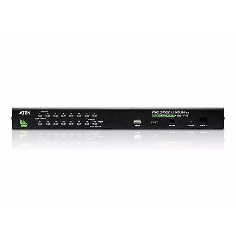 ATEN 16 prievadų USB - PS/2 VGA KVM jungiklis su USB periferiniu prievadu