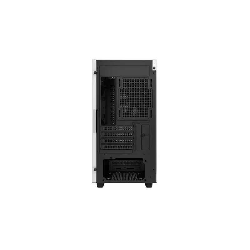 Korpusas DeepCool CH370 WH Mini Tower — Baltas, micro ATX/Mini-ITX, grūdintas stiklas, RGB ventiliatoriai, 2x 3,5 colio vietos, 3x 2,5 colio vietos, GPU iki 320 mm