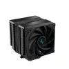 Oro aušintuvas DeepCool AK620 ZERO DARK 12 cm Juoda, 6 šilumos vamzdelių, 2x120 mm PWM ventiliatoriai, TDP 260 W, Aukštis 160 mm