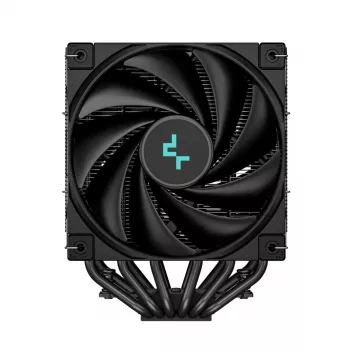 Oro aušintuvas DeepCool AK620 ZERO DARK 12 cm Juoda, 6 šilumos vamzdelių, 2x120 mm PWM ventiliatoriai, TDP 260 W, Aukštis 160 mm