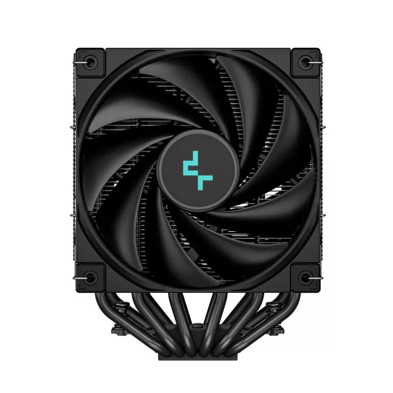 Oro aušintuvas DeepCool AK620 ZERO DARK 12 cm Juoda, 6 šilumos vamzdelių, 2x120 mm PWM ventiliatoriai, TDP 260 W, Aukštis 160 mm