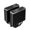 Oro aušintuvas DeepCool AK620 ZERO DARK 12 cm Juoda, 6 šilumos vamzdelių, 2x120 mm PWM ventiliatoriai, TDP 260 W, Aukštis 160 mm