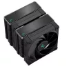 Oro aušintuvas DeepCool AK620 ZERO DARK 12 cm Juoda, 6 šilumos vamzdelių, 2x120 mm PWM ventiliatoriai, TDP 260 W, Aukštis 160 mm