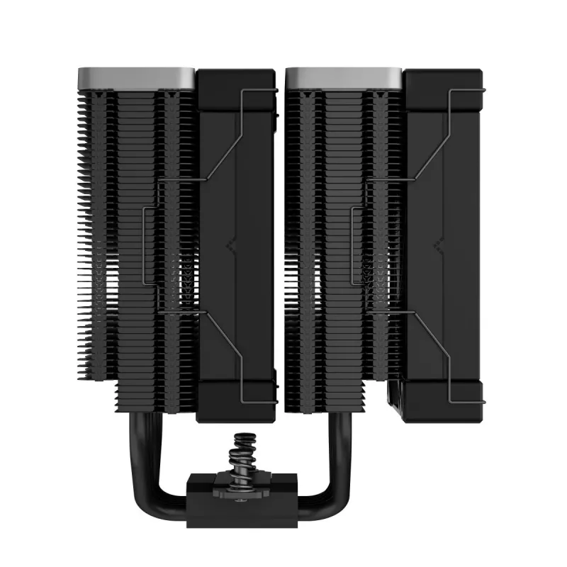 Oro aušintuvas DeepCool AK620 ZERO DARK 12 cm Juoda, 6 šilumos vamzdelių, 2x120 mm PWM ventiliatoriai, TDP 260 W, Aukštis 160 mm