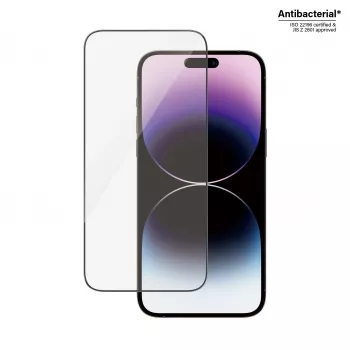 Apsauginis stiklas PanzerGlass Apple iPhone 14 Pro Max Ultra-Wide Fit, atsparus įbrėžimams ir smūgiams