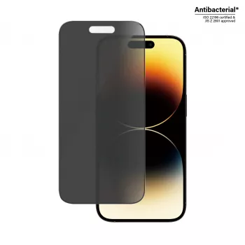 PanzerGlass® privatumo ekrano apsauga iPhone 14 Pro | Ultra-Wide Fit su EasyAligner