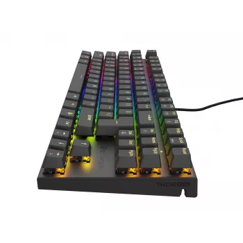 GENESIS Thor 303 TKL klaviatūra žaidimams USB QWERTY juoda RGB LED