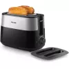 Philips Daily Collection HD2517/90 skrudintuvas 8 2 plytelių 900 W Juodas, Sidabrinis