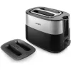 Philips Daily Collection HD2517/90 skrudintuvas, 2 vietų, 830 W, juodos/sidabro spalvos