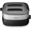 Philips Daily Collection HD2517/90 skrudintuvas, 2 vietų, 830 W, juodos/sidabro spalvos