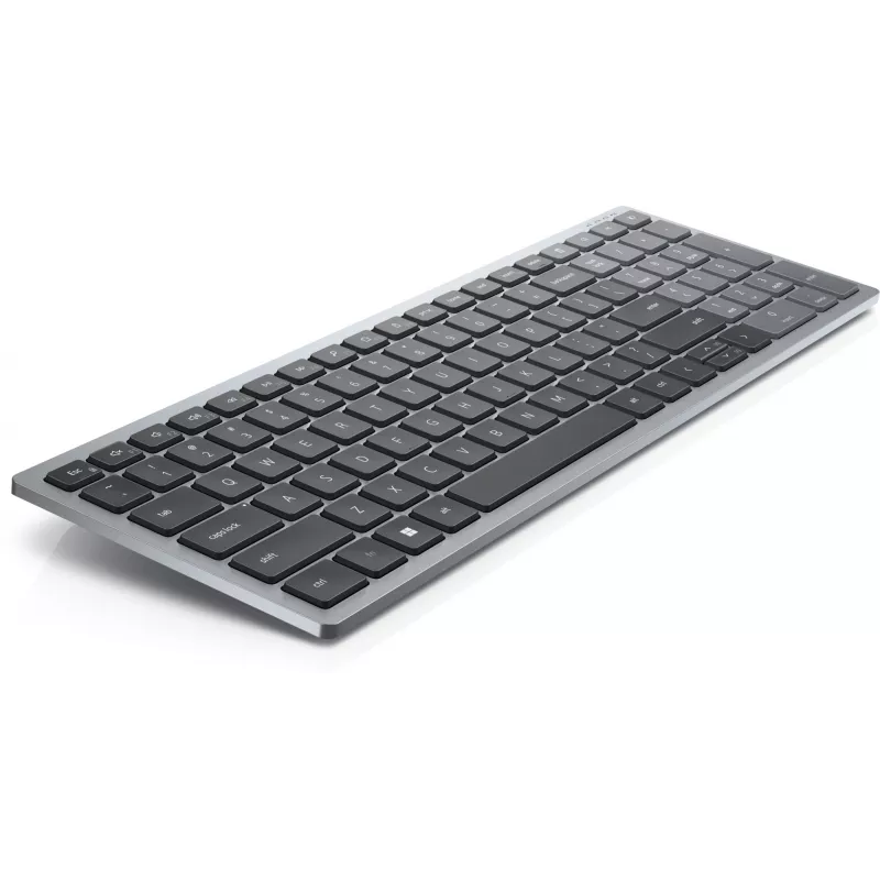 Klaviatūra Dell Pro Plus Compact KB740 — Pilno dydžio (100%), RF belaidis + Bluetooth, Rusų QWERTY, Juoda/Pilka