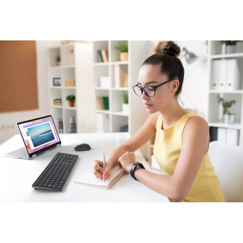 DELL Pro Keyboard KB500 – belaidė klaviatūra, US International (QWERTY), pilno dydžio, RF 2.4 GHz, juoda