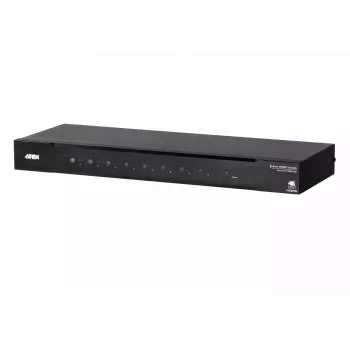 ATEN VS0801HB 8 prievadų True 4K HDMI jungiklis, metalinis, juodas, 60 Hz