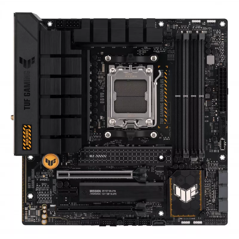 ASUS TUF GAMING B650M-PLUS WIFI pagrindinė plokštė, AMD B650, Socket AM5, micro ATX