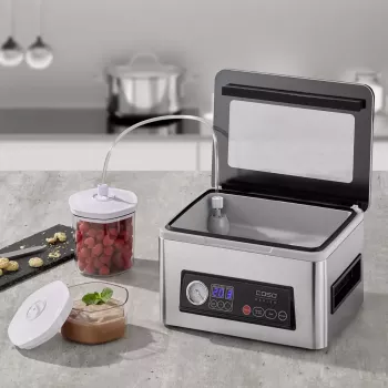 Vakuuminis pakuotojas Caso VacuChef 50 Power 300 W nerūdijančio plieno modelis 01416 maisto konservavimui