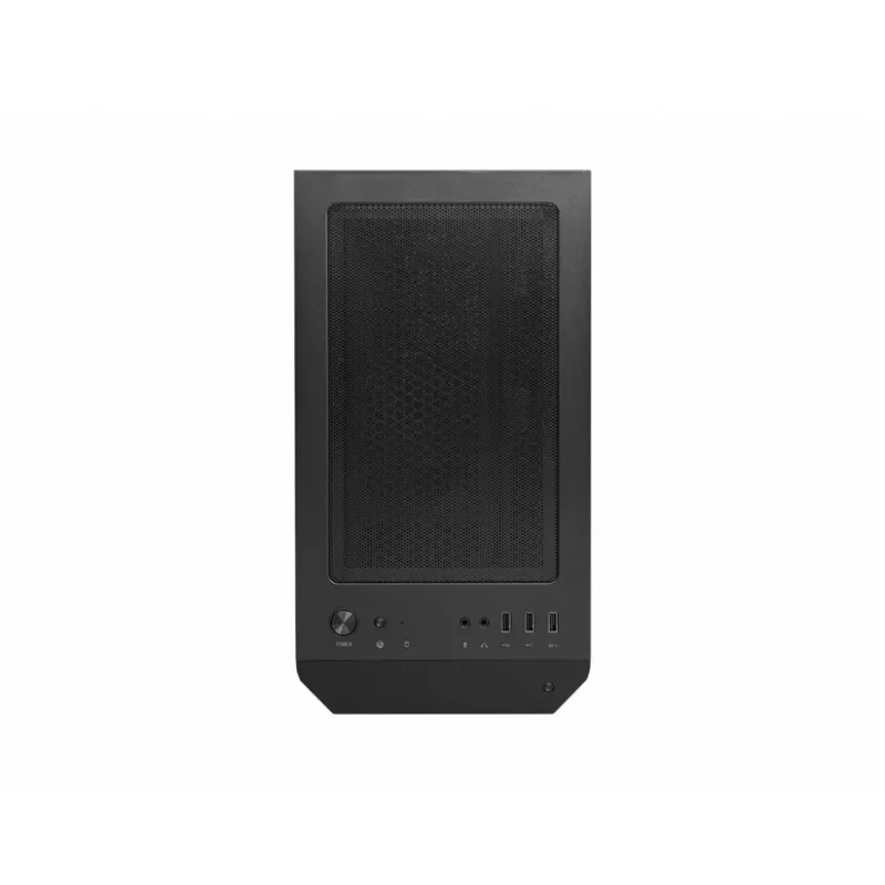 PC korpusas MSI MAG FORGE M100A Micro Tower juodas su grūdintu stiklu, 3x120mm priekiniai ventiliatoriai, RGB, microATX/Mini-ITX