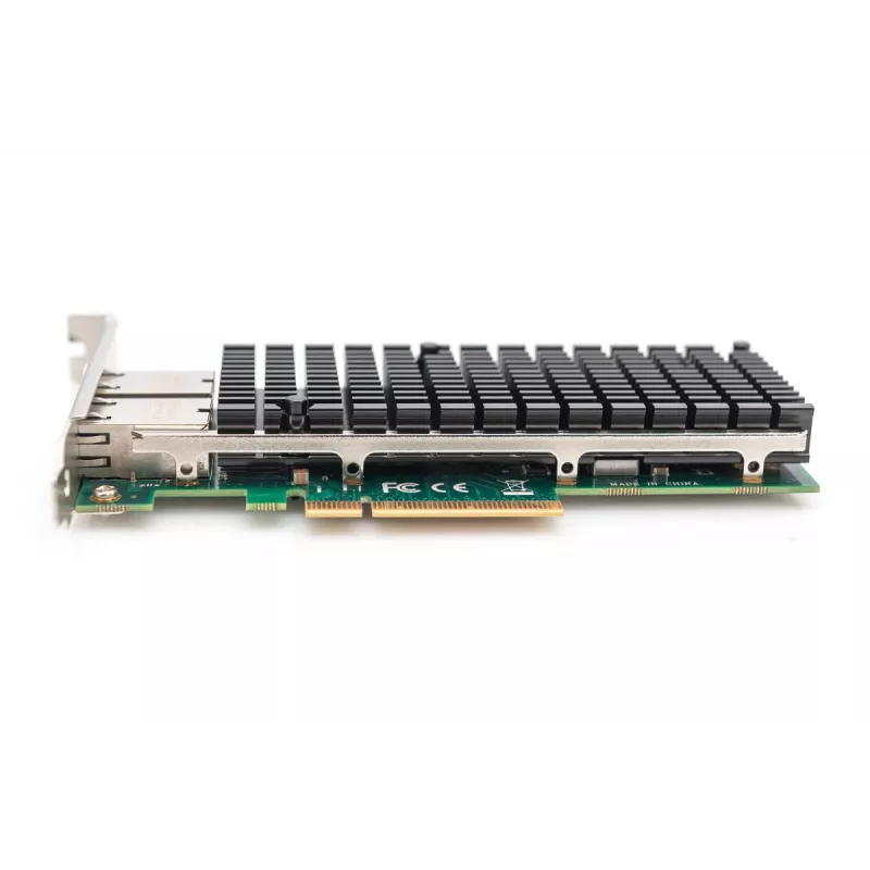 DIGITUS DN-10163 Ethernet serverio adapteris - 10Gbps dviejų prievadų PCI-E x8, Intel X540 BT2