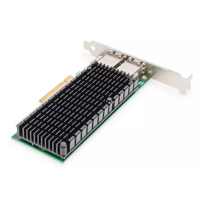 DIGITUS DN-10163 Ethernet serverio adapteris - 10Gbps dviejų prievadų PCI-E x8, Intel X540 BT2