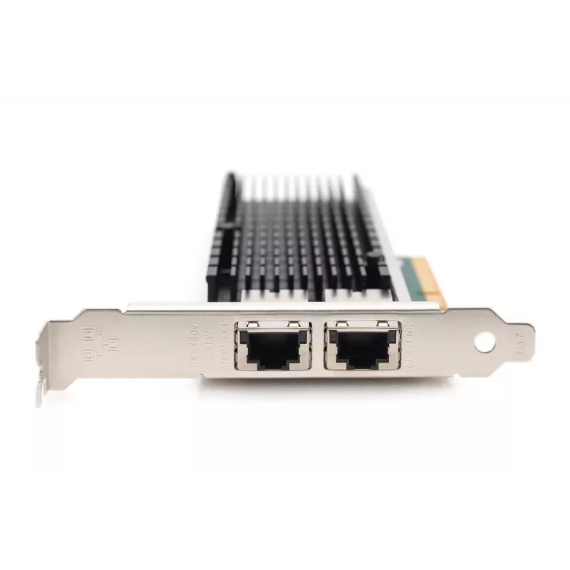 DIGITUS DN-10163 Ethernet serverio adapteris - 10Gbps dviejų prievadų PCI-E x8, Intel X540 BT2
