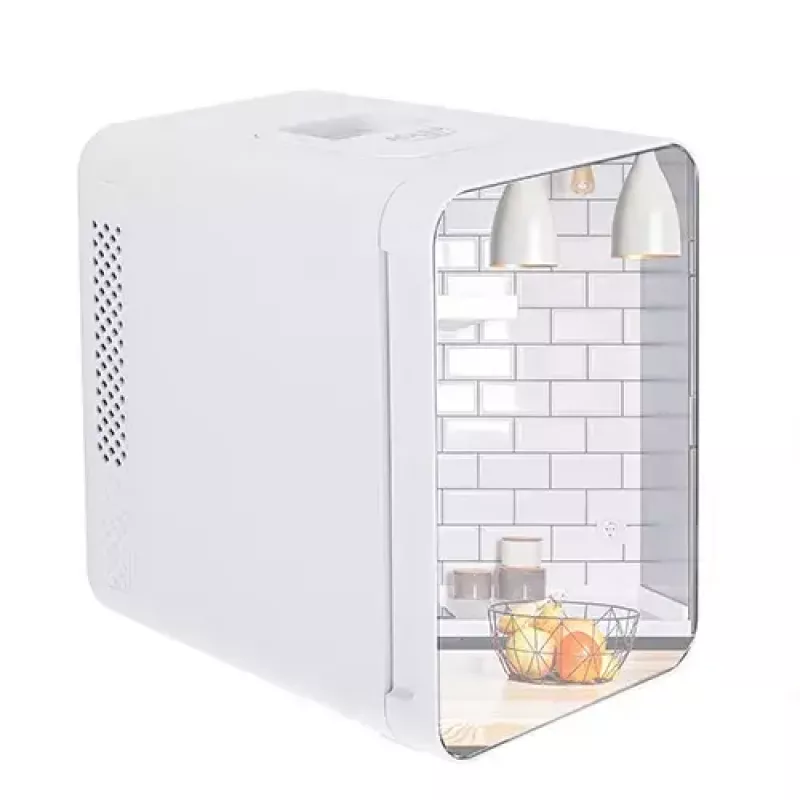 Stalinias mini šaldytuvas Adler AD 8085, 4 L, dešinysis vyris, veidrodinės durelės, 220–240V/12V