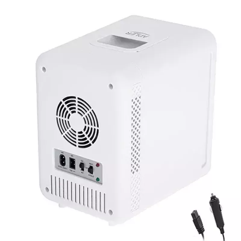 Stalinias mini šaldytuvas Adler AD 8085, 4 L, dešinysis vyris, veidrodinės durelės, 220–240V/12V