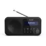 Sharp DR-P420(BK) Tokyo nešiojamasis skaitmeninis radijas, DAB, DAB+, FM, 2 W