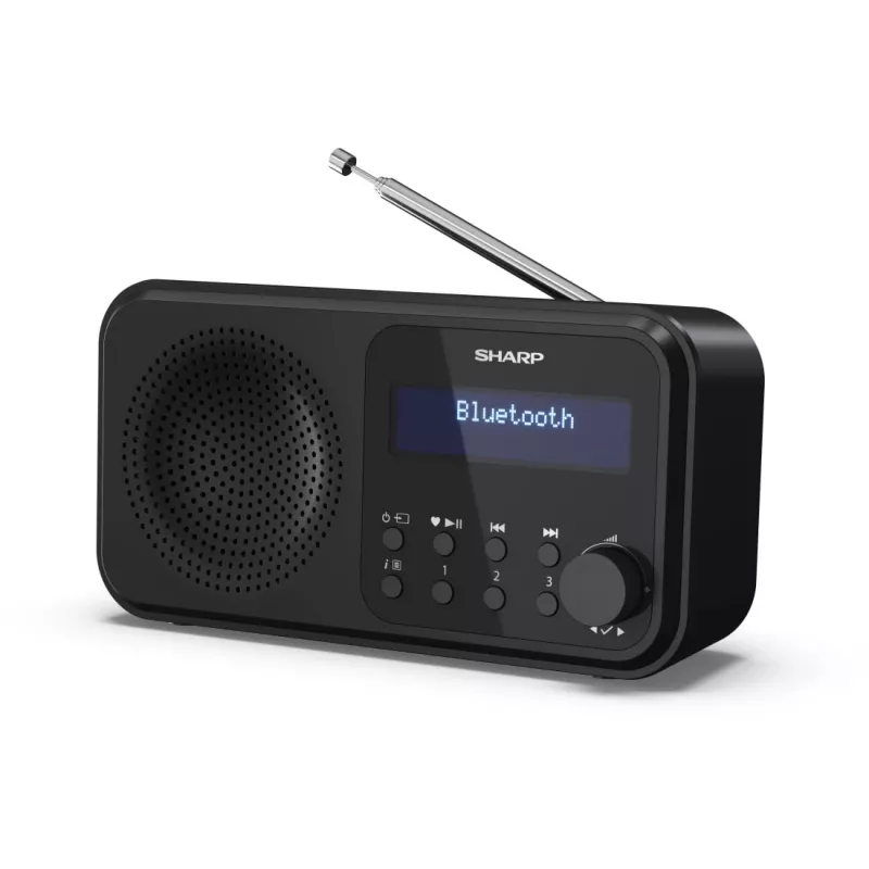 Sharp DR-P420(BK) Tokyo nešiojamasis skaitmeninis radijas, DAB, DAB+, FM, 2 W