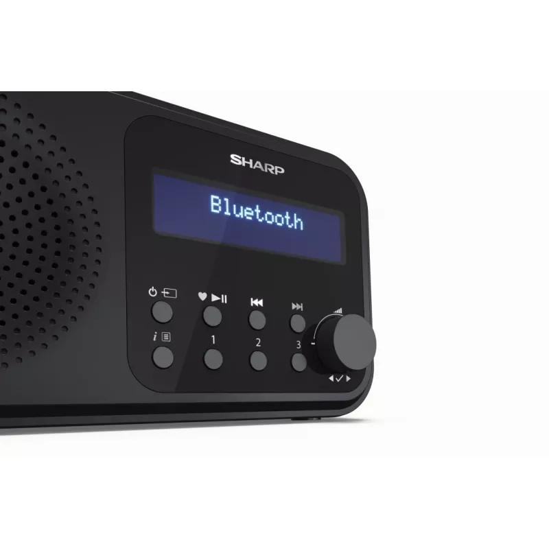 Sharp DR-P420(BK) Tokyo nešiojamasis skaitmeninis radijas, DAB, DAB+, FM, 2 W