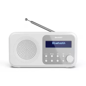 Sharp DR-P420(WH) Tokyo nešiojamasis skaitmeninis radijas, DAB, DAB+, FM, 2 W