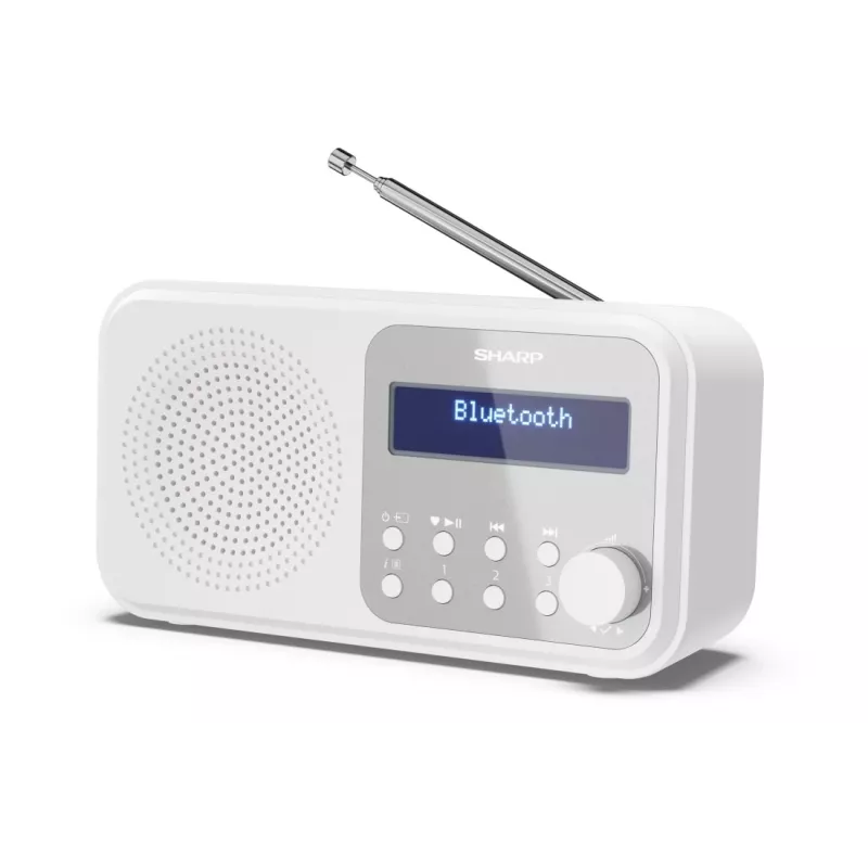 Sharp DR-P420(WH) Tokyo nešiojamasis skaitmeninis radijas, DAB, DAB+, FM, 2 W
