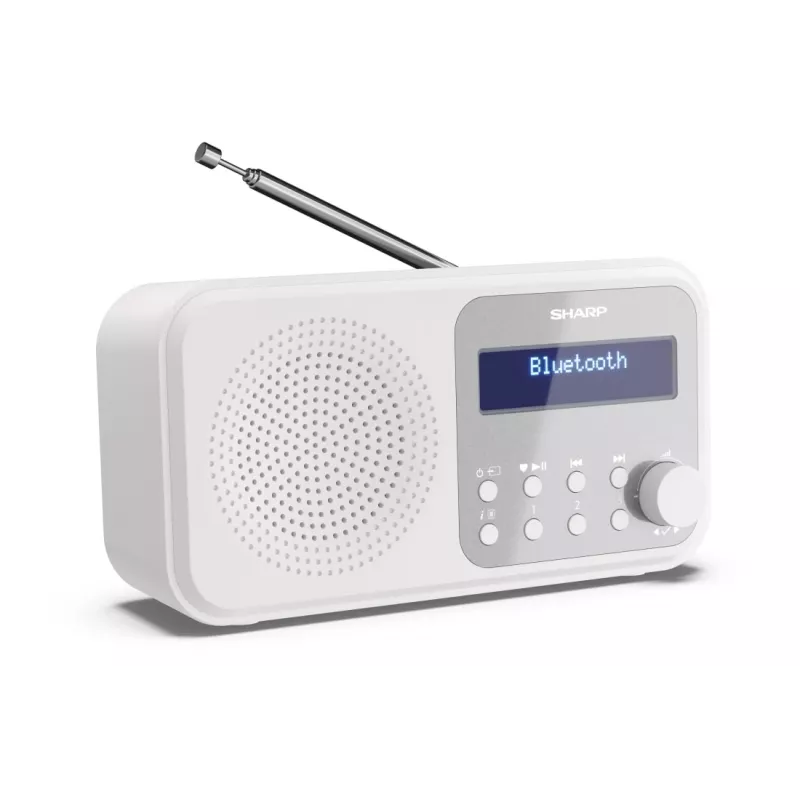Sharp DR-P420(WH) Tokyo nešiojamasis skaitmeninis radijas, DAB, DAB+, FM, 2 W
