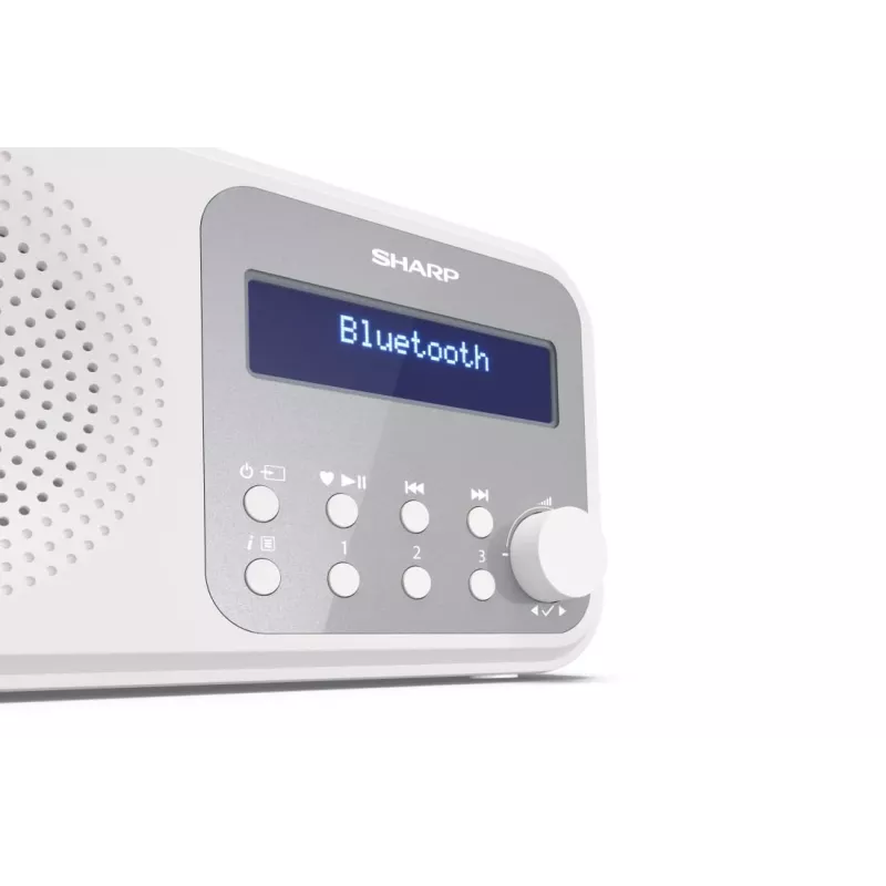 Sharp DR-P420(WH) Tokyo nešiojamasis skaitmeninis radijas, DAB, DAB+, FM, 2 W