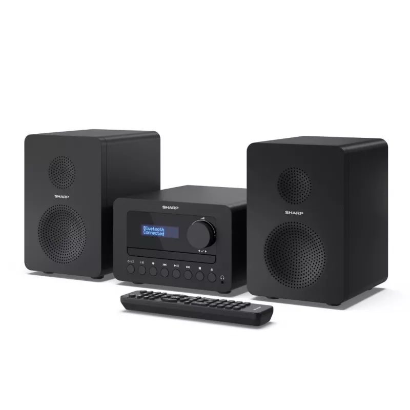 Sharp TOKYO DAB+ HI-FI mikro sistema namų garso sistemai, 40 W, juoda