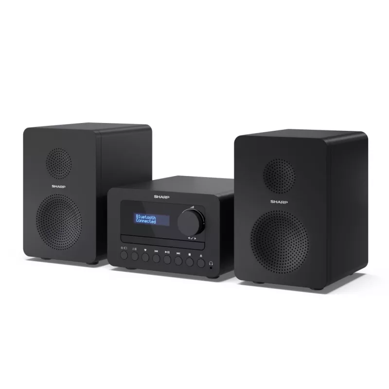 Sharp TOKYO DAB+ HI-FI mikro sistema namų garso sistemai, 40 W, juoda
