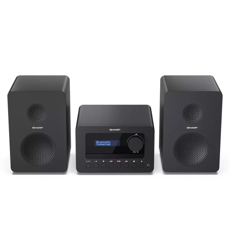 Sharp TOKYO DAB+ HI-FI mikro sistema namų garso sistemai, 40 W, juoda