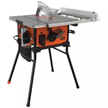 Staldis pjūklas Black & Decker BES720-QS — 1800 W, 25,4 cm diskas, 8,5 cm pjovimo gylis, laisvai pastatomas, stalo prailginimas