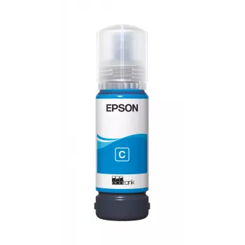 Rašalo buteliukas Epson 108 EcoTank Cyan – originalus pildomas rašalas EcoTank spausdintuvams, žydra