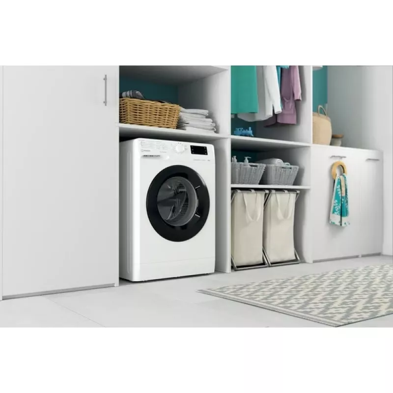 Indesit MTWSE 61294 WK EE skalbyklė, priekinis pakrovimas, 6 kg, 1151 aps./min., balta