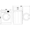 Indesit MTWSE 61294 WK EE skalbyklė, priekinis pakrovimas, 6 kg, 1151 aps./min., balta