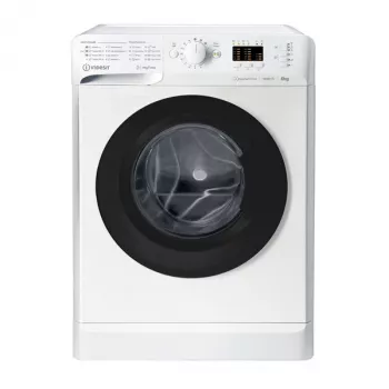 Indesit MTWSA 61294 WK EE skalbyklė, priekinė pakrova, 6 kg, 1151 aps./min., balta