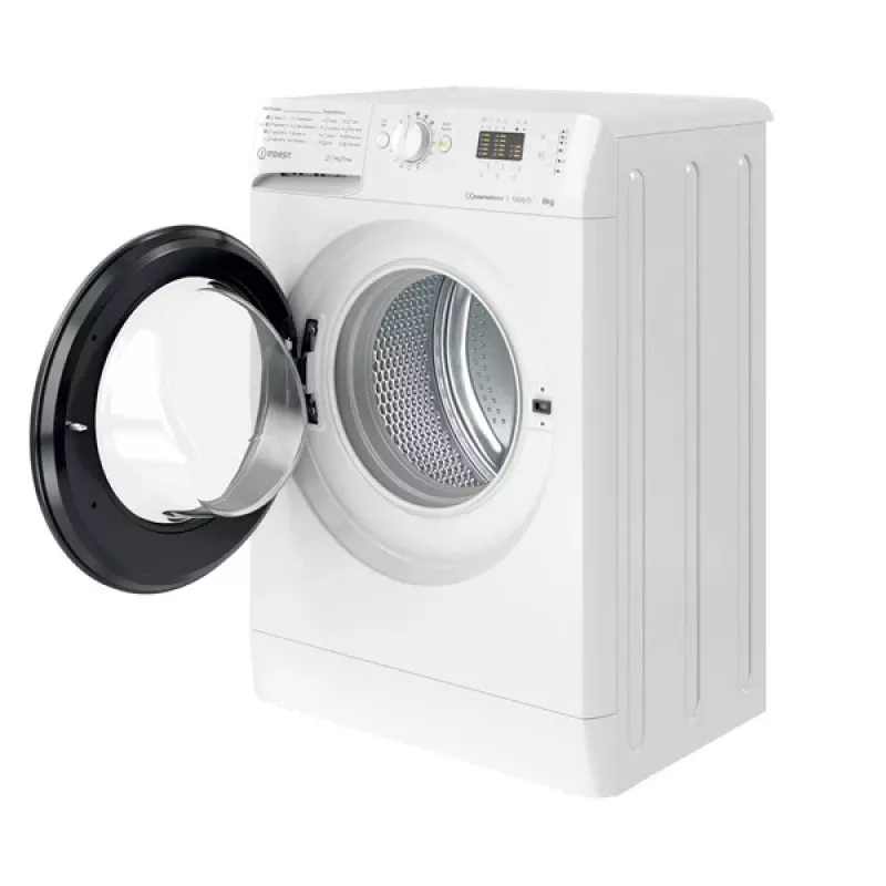 Indesit MTWSA 61294 WK EE skalbyklė, priekinė pakrova, 6 kg, 1151 aps./min., balta